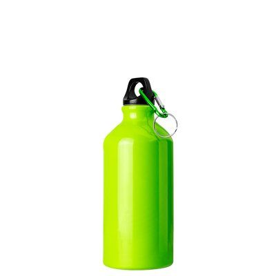Botella con Mosquetón 500ml Aluminio Verde Claro Metal