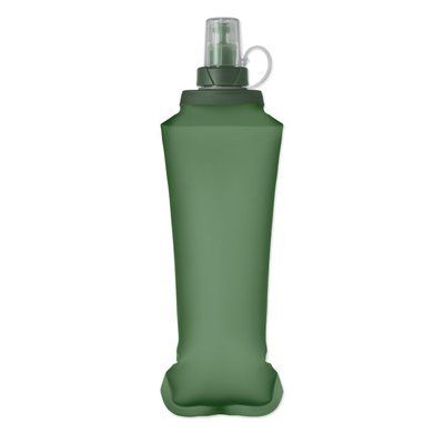 Botella plegable 500ml con válvula de mordida Verde