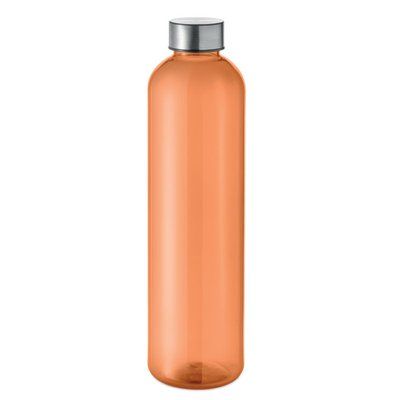 Botella RPET 1000ml Naranja Transparente