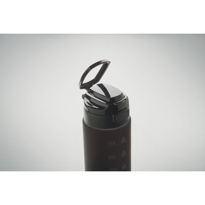 Botella RPET 1L con tapa abatible