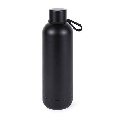 Botella térmica 430ml con vaso integrado Negro