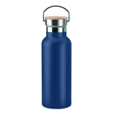 Botella térmica doble capa personalizada de acero inoxidable 500ml Azul Marino