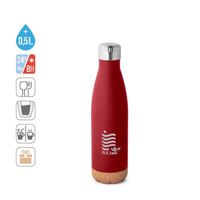 Botella Termo 560ml base Corcho