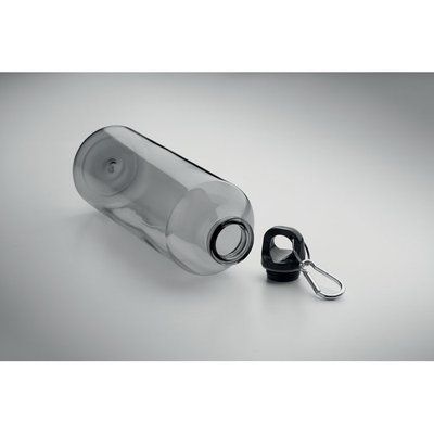 Botella translúcida RPET con mosquetón 750ml