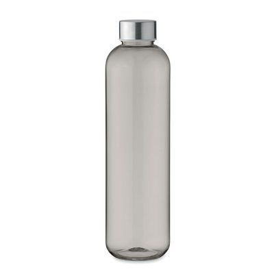 Botella Tritan 1L Anti Fugas Gris Transparente