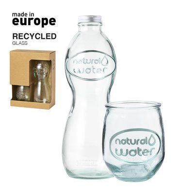 Botella y Vaso Reciclado