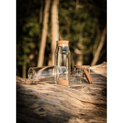 Botella de vidrio 800ml con tapa de corcho