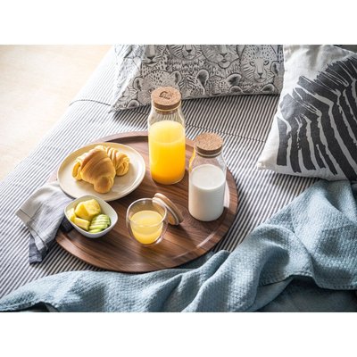 Botella de vidrio 800ml con tapa de corcho