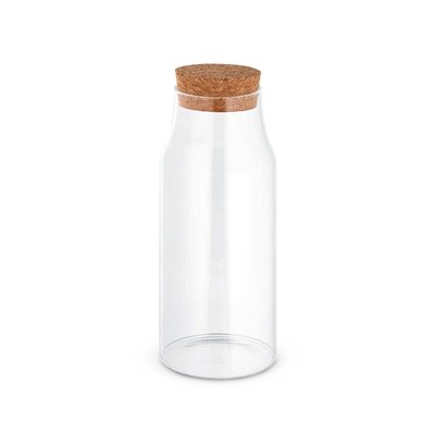 Botella de vidrio 800ml con tapa de corcho
