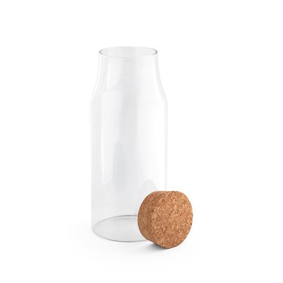Botella de vidrio 800ml con tapa de corcho