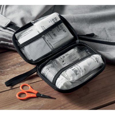 Botiquín mini de primeros auxilios con estuche rígido