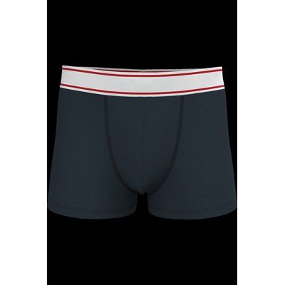 Boxer de algodón Navy / White / Red Stripes L