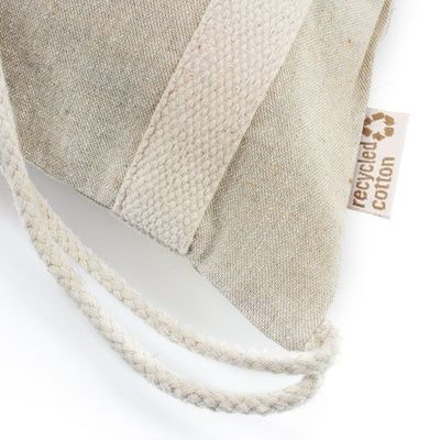 Bolsa Mochila Algodón con Bolsillo
