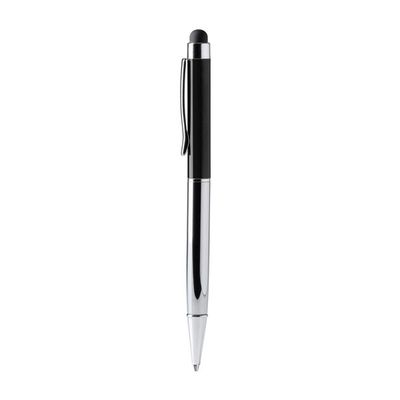 Bolígrafo giratorio con puntero Negro Tinta Azul