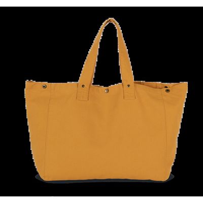 Bolsa shopper de algodón con bolsillo interior Washed Sunflower