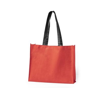 Bolsa de compra en non woven grueso con asas negras