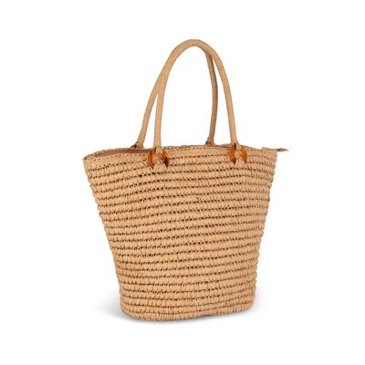 Bolsa Poliéster con Asas Trenzadas y Bolsillo Vegetal Paper