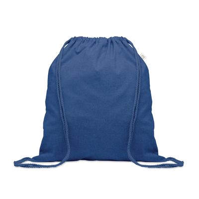 Bolsa resistente de cuerdas algodón reciclado Azul Royal