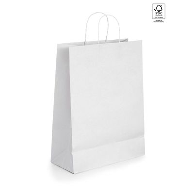 Bolsa de papel blanca Blanco