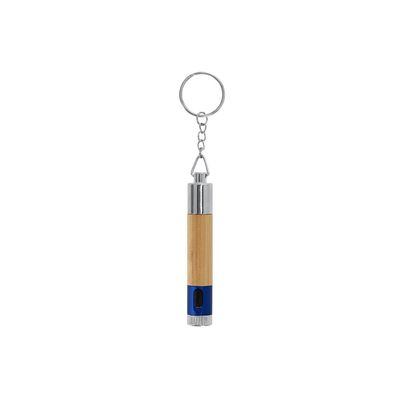 Bolígrafo llavero con linterna led Azul