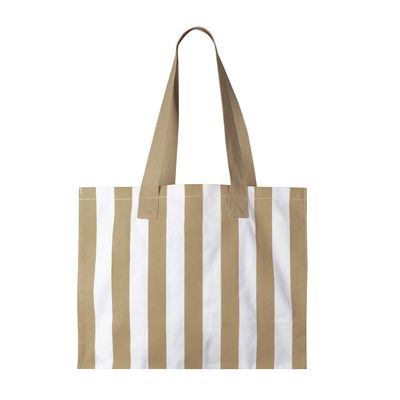 Bolsa a rayas de algodón reciclado