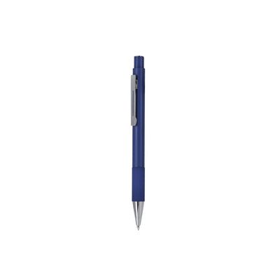 Bolígrafo de aluminio reciclado mate y empuñadura ABS Azul