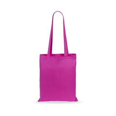 Bolsa Algodón Asas Largas Fucsi