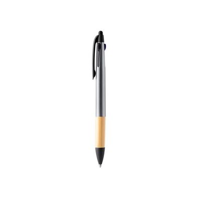 Bolígrafo de 3 tintas Plata Tinta Azul