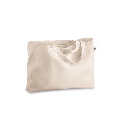 Bolsa Ancha Reciclada 280g Natural Claro