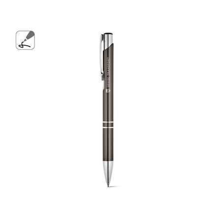 Bolígrafo Aluminio Tinta Negra