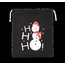Bolsa algodón muñeco de nieve Black