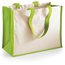 Bolsa clásica de yute Apple Green