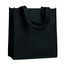 Bolsa de la compra en non-woven con asas cortas Negro