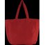 Bolsa grande de juco con forro y bolsillo Washed Crimson Red