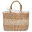 Bolso de Yute Trenzado a Mano 21L Striped Seagrass Natural / Ecume