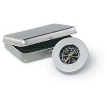 Brújula Aluminio en Caja de Latón Plata Mate