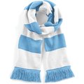 Bufanda a rayas tacto suave Sky Blue / White