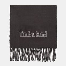 Bufanda lisa con logotipo bordado