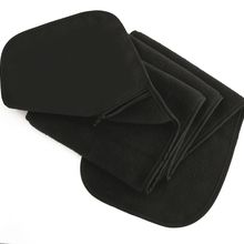 Bufanda polar con bolsillo y cremallera Black