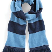 Bufanda a rayas tacto suave French Navy / Sky Blue