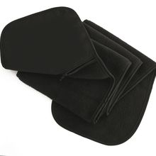 Bufanda polar con bolsillo y cremallera Black