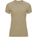 Camiseta Mujer Control Dry Entallada Arena Oscuro Xl