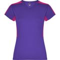 Camiseta técnica mujer manga corta Morado/Roseton L