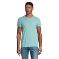 Camiseta ajustada de cuello redondo para hombre Heather Light Green L