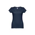 Camiseta Mujer Entallada de Algodón Escote V