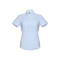 Camisa oxford mujer manga corta entallada