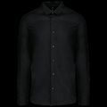 Camisa algodón para hombre entallada Black S