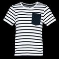 Camiseta marinero para niños White / Navy Stripes 12/14 Ans
