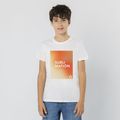 Camiseta niño/niña blanca transpirable textura algodón