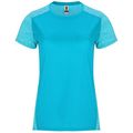 Camiseta Técnica Mujer Doble Tejido Bicolor Turquesa/Turquesa Vigore 2Xl
